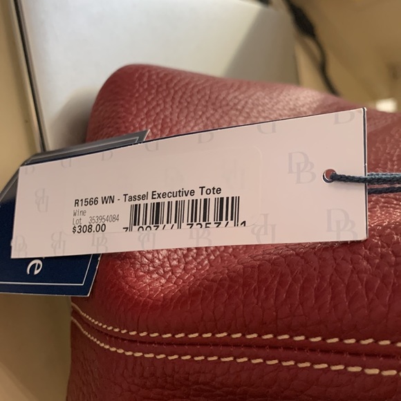 Dooney & Bourke Burgundy Tote Bag - Picture 5 of 13